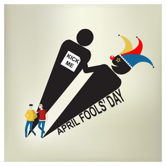 April Fools' Day, vector illustration