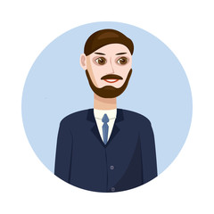 Teacher icon, cartoon style 