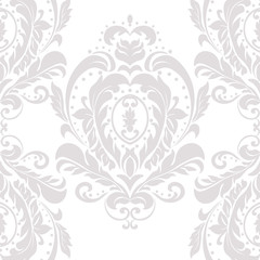 Vintage Damask Elegant Classic ornament pattern. Luxury texture for wallpapers, backgrounds and invitation cards. Beige colors. Vector