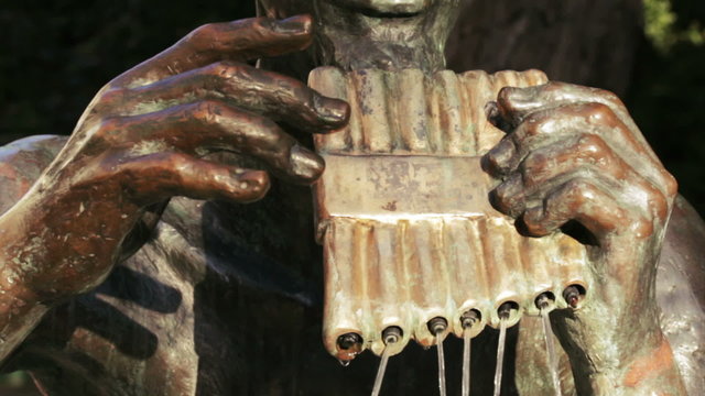 Fountain in form of flute of Pan