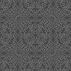 Seamless background with abstract ethnic pattern.