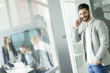 Businessman with a phone