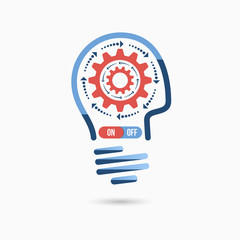 Fototapeta premium Light bulb idea icon. Light bulb sign, light bulb symbol. Business idea concept.