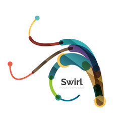 Vector swirl circle logo