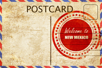 Vintage postcard Welcome to new mexico