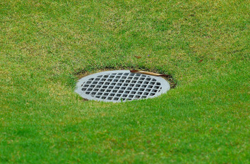 Drain on the golf course