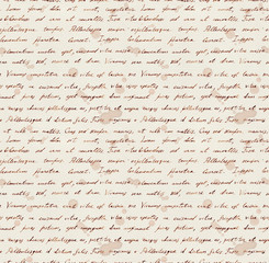 Hand writing note - latin text Lorem ipsum. Repeating pattern