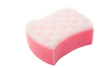pink bath sponge