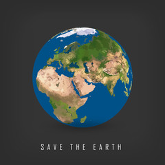 Greeting card with Earth day