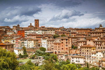 Fototapeta na wymiar Architecture of Sienna city, Italy
