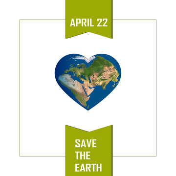 Poster with Earth day