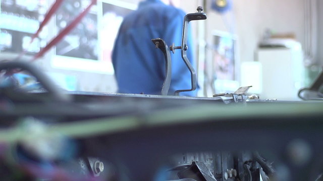 Master repairs car body