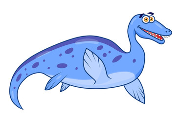 Cartoon dinosaur plesiosaurus