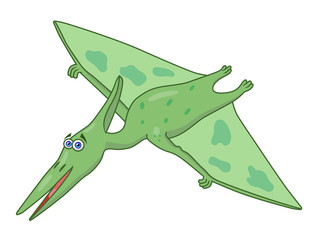 Cartoon dinosaur pteranodon © alekseymartynov
