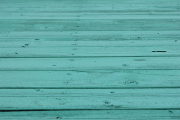 Старые деревянные стены и пол, светло зеленый текстурированный деревянный фон