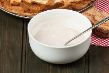 Preparation Process Of Traditional Homemade German Apple Pie Wit