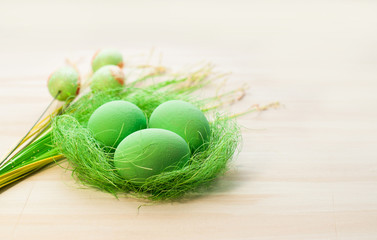 Easter decor for home decoration  and flowers