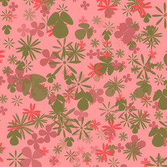 Fototapeta premium Seamless floral pattern, wallpaper