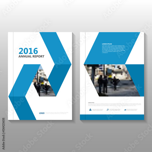 "Blue Vector Business proposal annual Leaflet Brochure 