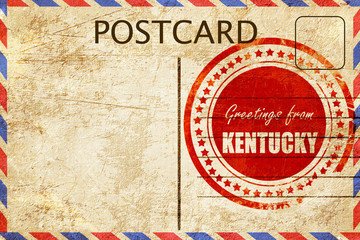Vintage postcard Greetings from kentucky