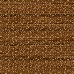 Wood carving. Pattern is drawn on a wooden surface. Carpentry wo