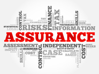 Fototapeta premium ASSURANCE word cloud, business concept