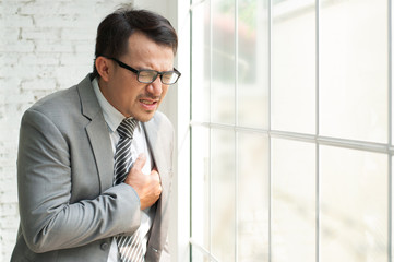 Businessman be ill and heart failure