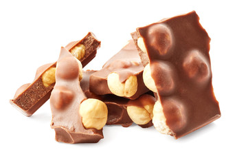 Pieces of chocolate