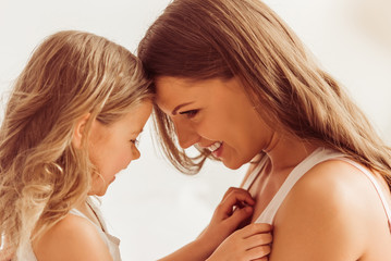 Mom with daughter