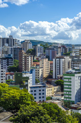 Aerial view of Belo Horizonte , Brazil .