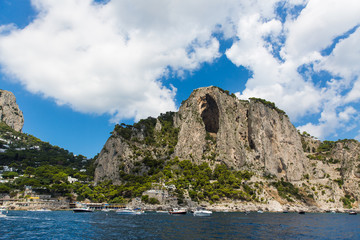 Fototapeta na wymiar The coastline of Capri
