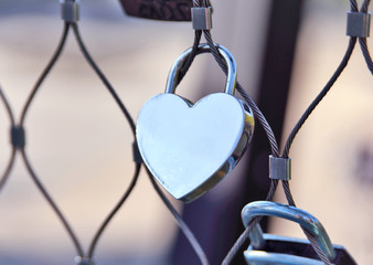 padlock heart, love symbol