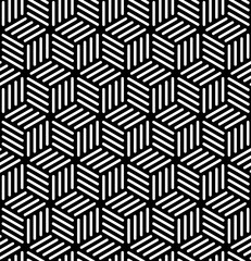 Vector seamless texture. Modern abstract background. Repeated monochrome pattern of blocks.