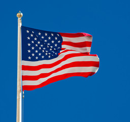 Obraz premium The flag of the United States of America