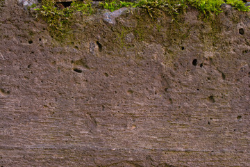 Old concrete with decal