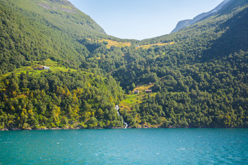 Geiranger fjord . Norway