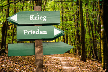 Schild 98 - Frieden