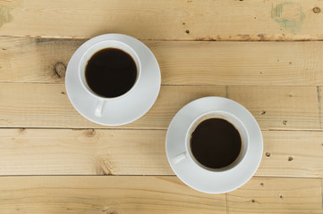 two cup of coffee morning