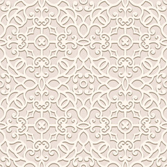 Beige seamless pattern