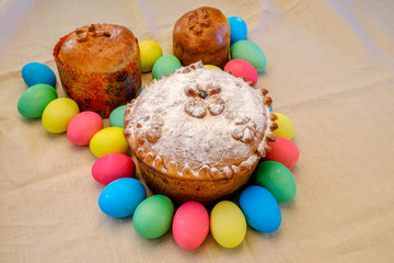 Куличи и пасхальные яйца