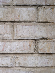 Grey textured background closeup. Gray old brick