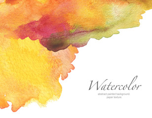 Blot watercolor painted background.