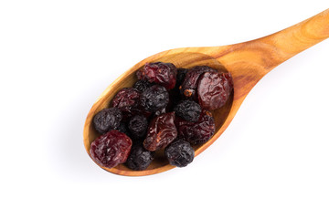 Dried cranberries, cherries and blueberries