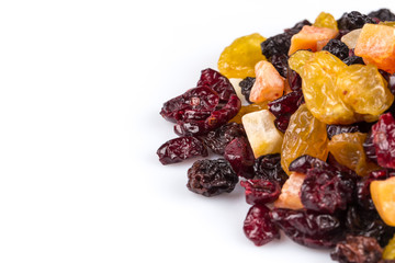 Mix variety of dried fruit
