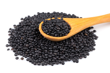 Black lentils beans