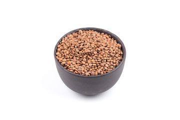 Lentils Isolated on White Background