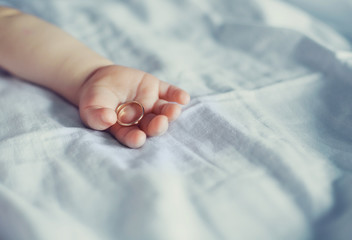 arm of a baby