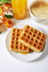 breakfast with waffles