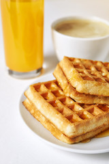 breakfast with waffles