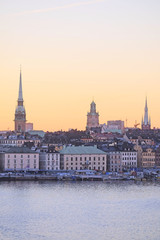Fototapeta na wymiar Landscape with the image of Stockholm, Sweden